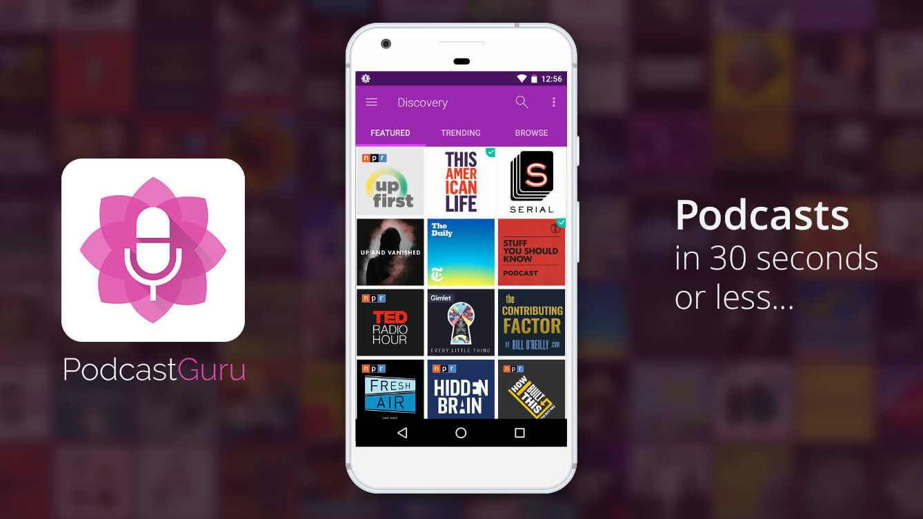 Podcast Guru, the best android podcast app