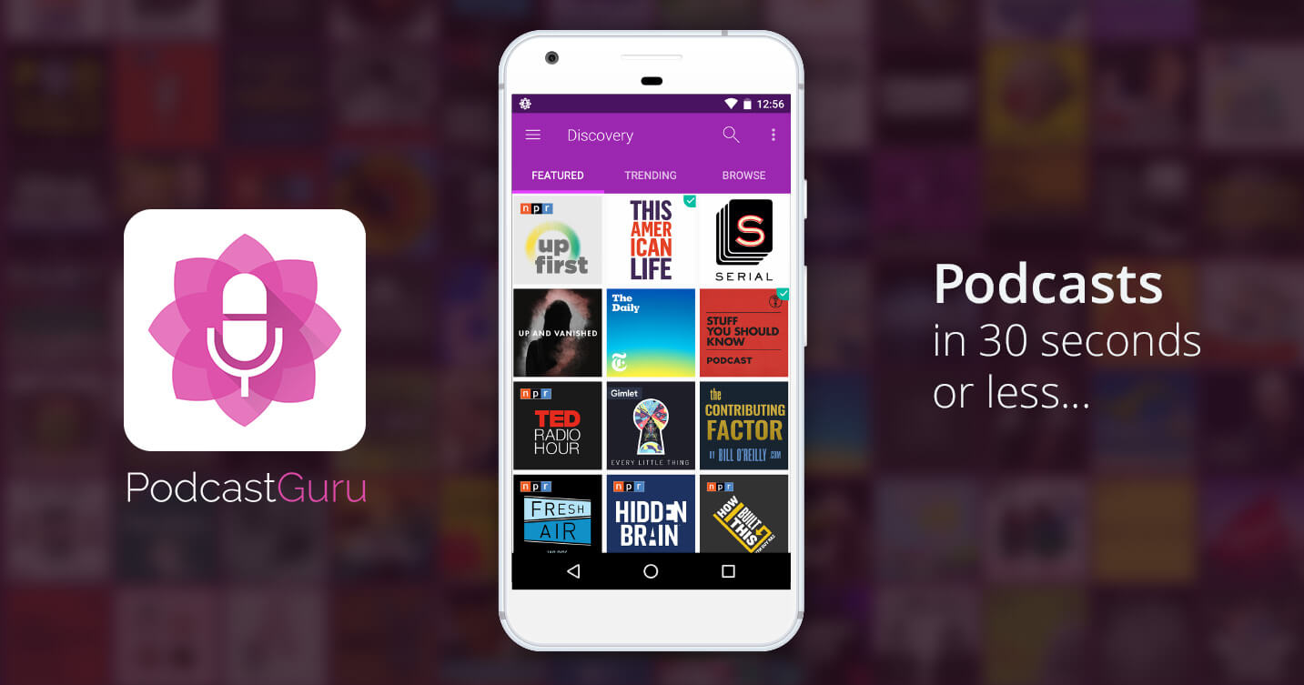Podcast Guru, the best android podcast app